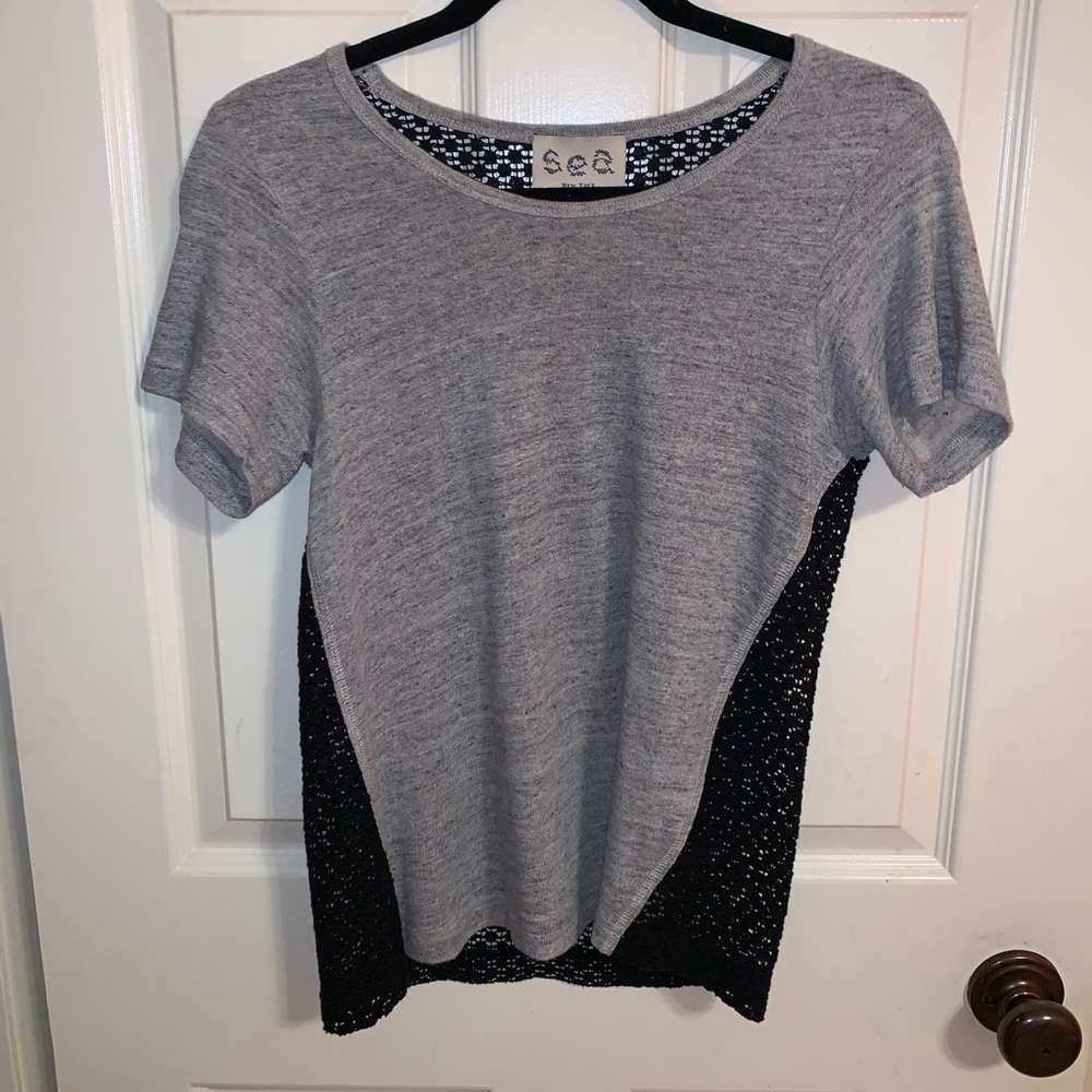 Sea New York Lace Back Tee